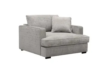 Rossita lyx Ekstra dyp Lenestol - Lysegrå Chenille - Møbler - Stoler - Lenestoler