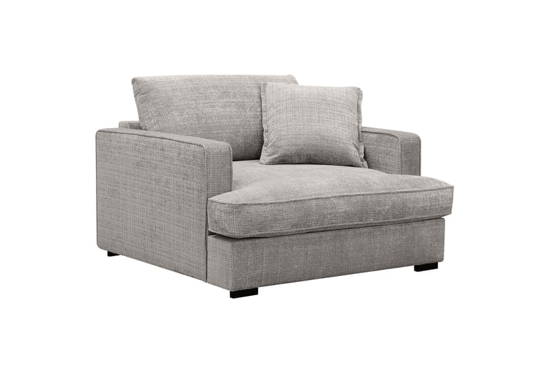 Rossita lyx Ekstra dyp Lenestol - Lysegrå Chenille - Møbler - Stoler - Lenestoler