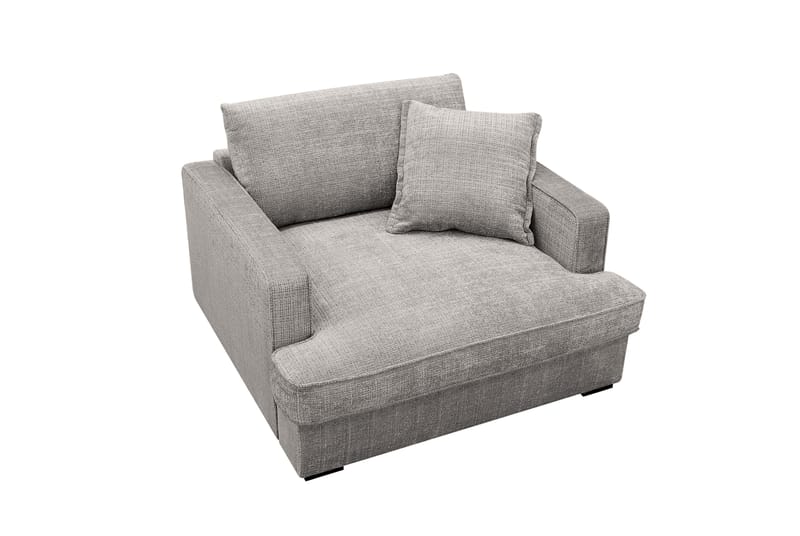 Rossita lyx Ekstra dyp Lenestol - Lysegrå Chenille - Møbler - Stoler - Lenestoler