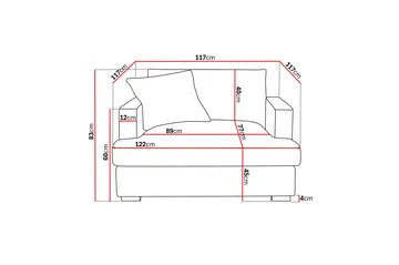 Rossita lyx Ekstra dyp Lenestol - Mørk grønn Kordfløyel - Møbler - Stoler - Lenestoler
