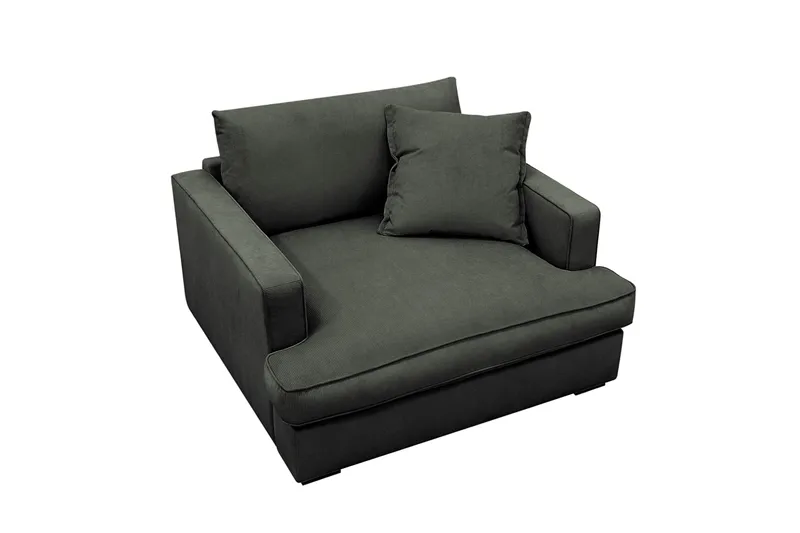 Rossita lyx Ekstra dyp Lenestol - Mørk grønn Kordfløyel - Møbler - Stoler - Lenestoler