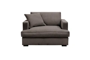 Rossita lyx Ekstra dyp Lenestol - Mørkegrå Kordfløyel - Møbler - Stoler - Lenestoler