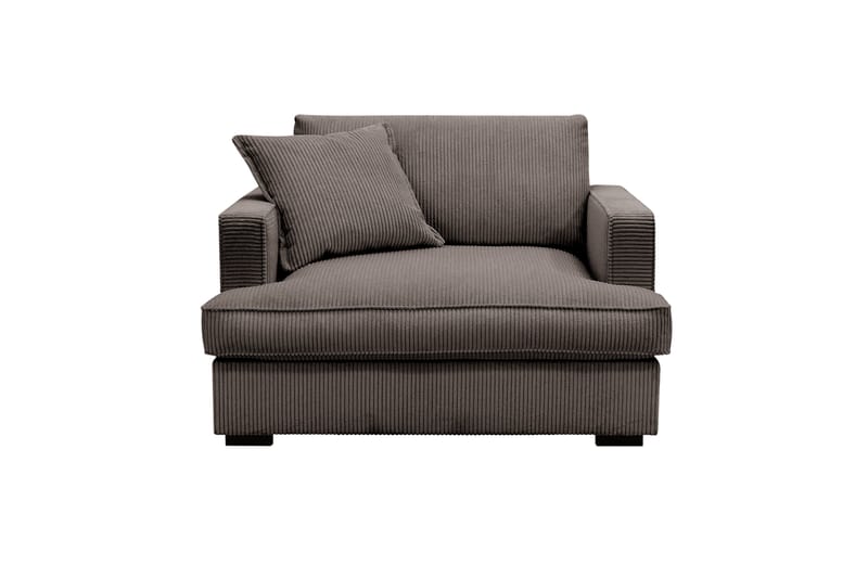 Rossita lyx Ekstra dyp Lenestol - Mørkegrå Kordfløyel - Møbler - Stoler - Lenestoler