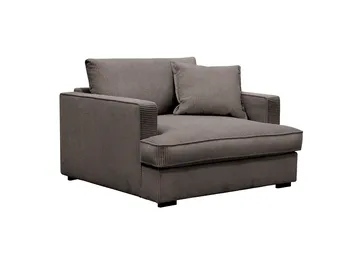 Rossita lyx Ekstra dyp Lenestol - Mørkegrå Kordfløyel - Møbler - Stoler - Lenestoler