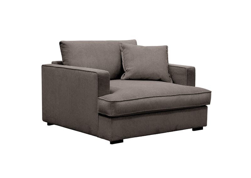 Rossita lyx Ekstra dyp Lenestol - Mørkegrå Kordfløyel - Møbler - Stoler - Lenestoler