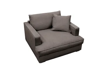 Rossita lyx Ekstra dyp Lenestol - Mørkegrå Kordfløyel - Møbler - Stoler - Lenestoler