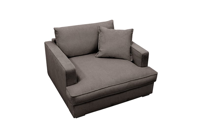 Rossita lyx Ekstra dyp Lenestol - Mørkegrå Kordfløyel - Møbler - Stoler - Lenestoler