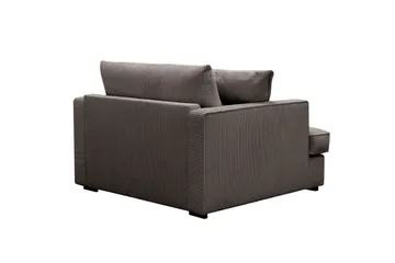 Rossita lyx Ekstra dyp Lenestol - Mørkegrå Kordfløyel - Møbler - Stoler - Lenestoler