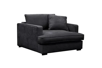 Rossita lyx Ekstra dyp Lenestol - Svart Chenille - Møbler - Stoler - Lenestoler