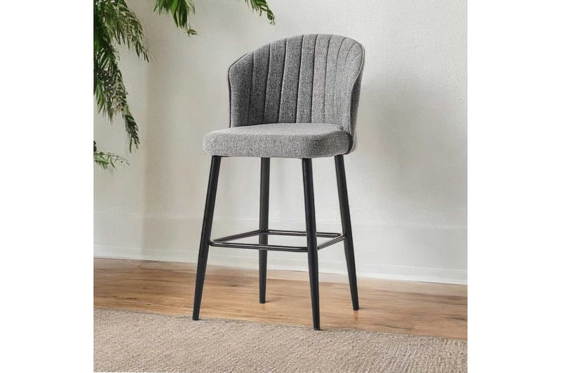 Rubi Bargruppe 52 cm - Grå/Sort - Møbler - Stoler - Barstol