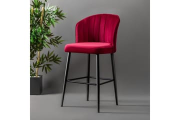 Rubi Bargruppe 52 cm - Rød/Sort - Møbler - Stoler - Barstol