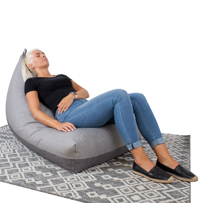 Sakkose Sundal-Sundal 130x80x20/70 cm - grå - Møbler - Stoler - Sittesekk & sakkosekk