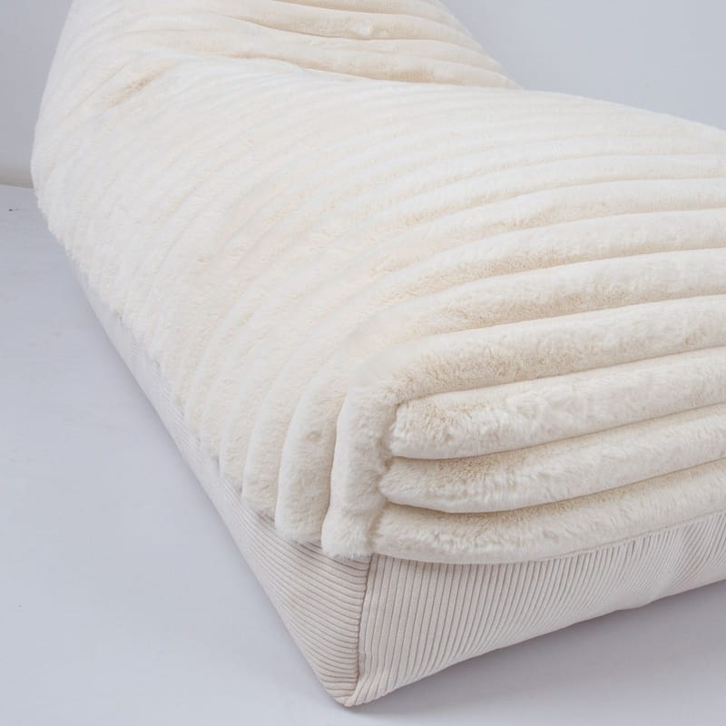 Sakkose Tovin 130x80x20/70 cm - hvit - Møbler - Stoler - Sittesekk & sakkosekk