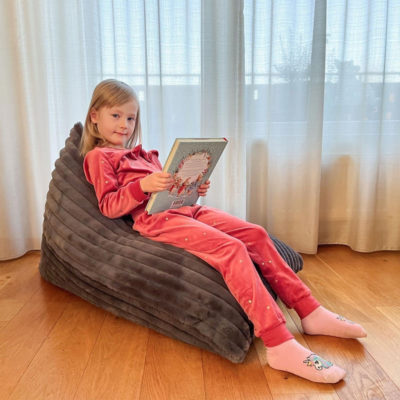 Sakkose Vegnor 100x70x15/70 cm - mørk grå - Møbler - Stoler - Sittesekk & sakkosekk