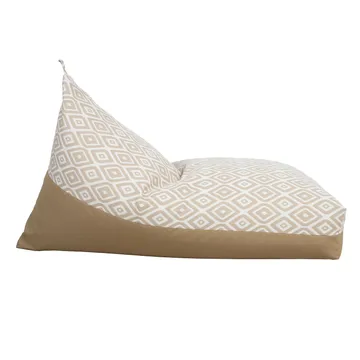 Sakkose Viknor 130x80x20/70 cm - beige diamanter/beige - Møbler - Stoler - Sittesekk & sakkosekk