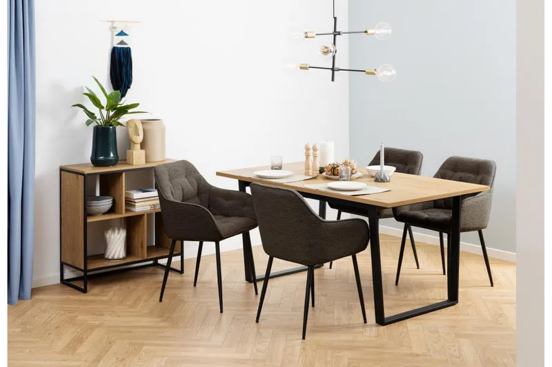 Samlar Lenestol - Grå - Møbler - Stoler - Spisestuestoler & kjøkkenstoler