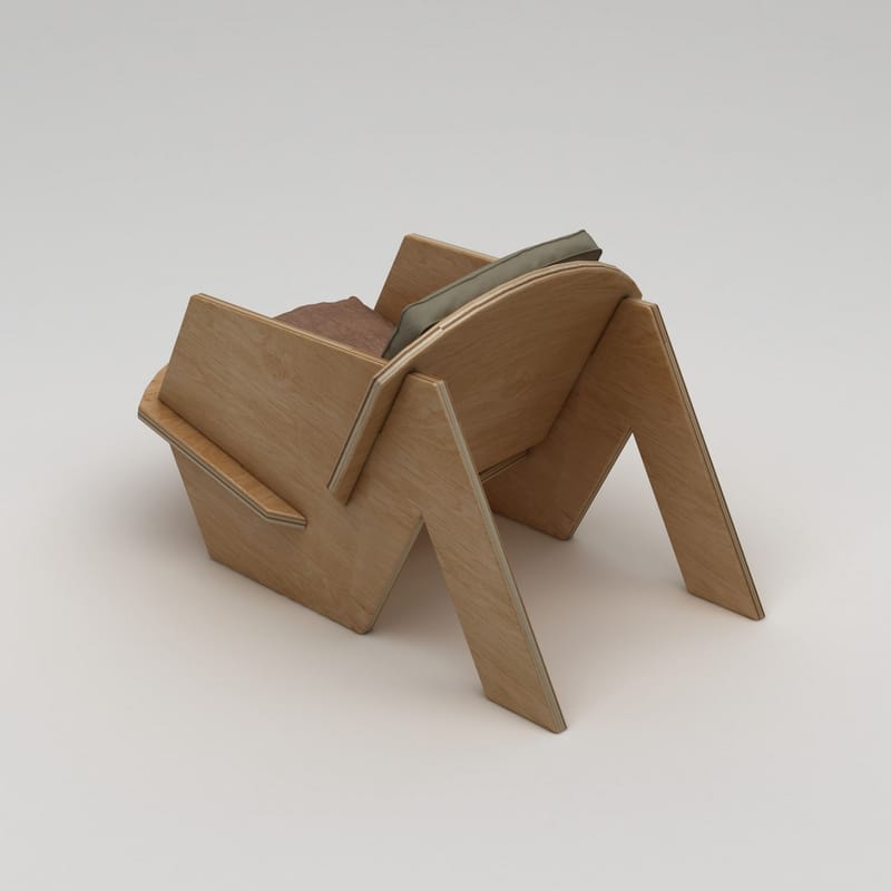 Satira Ørelappstol - Naturlig tre - Møbler - Stoler - Lenestoler