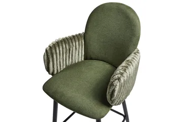 Sett med 2 barstoler Amity - Grønn, svart - Møbler - Stoler - Barstol