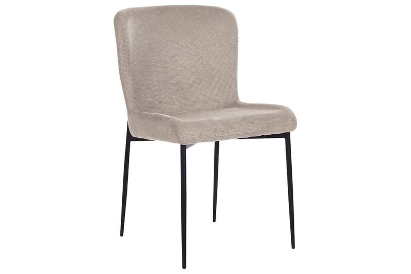 Sett med 2 spisestoler Ada - Beige, grå, svart - Møbler - Stoler - Spisestuestoler & kjøkkenstoler