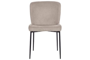 Sett med 2 spisestoler Ada - Beige, grå, svart - Møbler - Stoler - Spisestuestoler & kjøkkenstoler