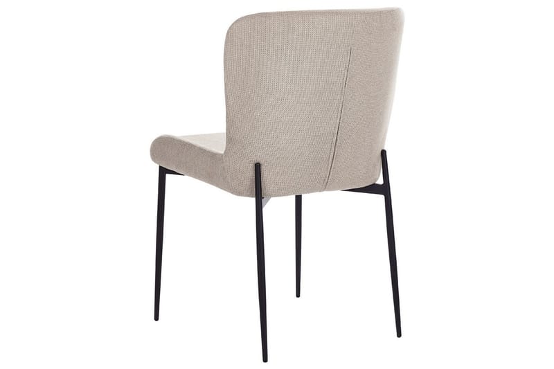 Sett med 2 spisestoler Ada - Beige, grå, svart - Møbler - Stoler - Spisestuestoler & kjøkkenstoler