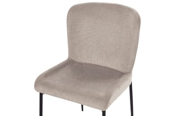 Sett med 2 spisestoler Ada - Beige, grå, svart - Møbler - Stoler - Spisestuestoler & kjøkkenstoler