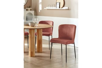 Sett med 2 spisestoler Ada - Brun, Svart - Møbler - Stoler - Spisestuestoler & kjøkkenstoler