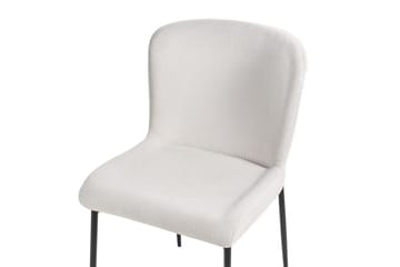 Sett med 2 spisestoler Ada - Hvit, Svart - Møbler - Stoler - Spisestuestoler & kjøkkenstoler