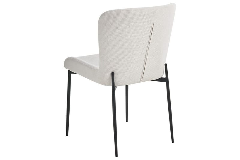 Sett med 2 spisestoler Ada - Hvit, Svart - Møbler - Stoler - Spisestuestoler & kjøkkenstoler