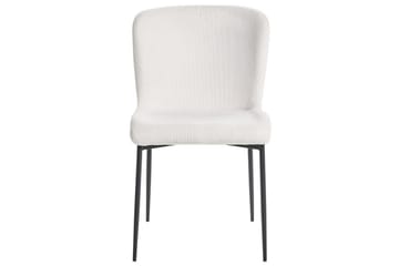 Sett med 2 spisestoler Ada - Hvit, Svart - Møbler - Stoler - Spisestuestoler & kjøkkenstoler