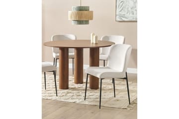 Sett med 2 spisestoler Ada - Hvit, Svart - Møbler - Stoler - Spisestuestoler & kjøkkenstoler