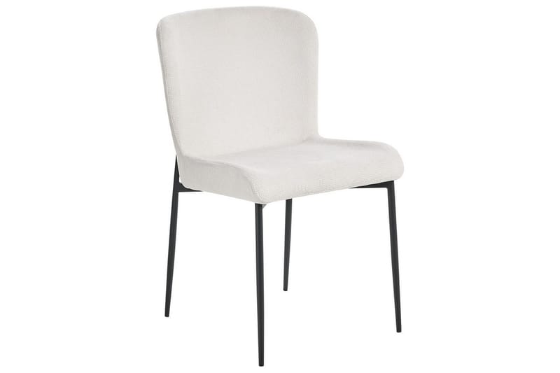 Sett med 2 spisestoler Ada - Hvit, Svart - Møbler - Stoler - Spisestuestoler & kjøkkenstoler