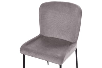 Sett med 2 spisestoler Ada - Mørk grå, svart - Møbler - Stoler - Spisestuestoler & kjøkkenstoler