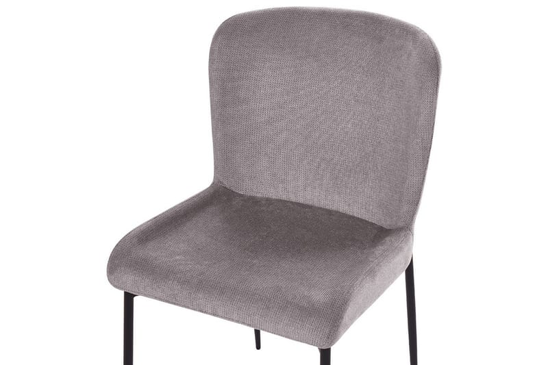 Sett med 2 spisestoler Ada - Mørk grå, svart - Møbler - Stoler - Spisestuestoler & kjøkkenstoler