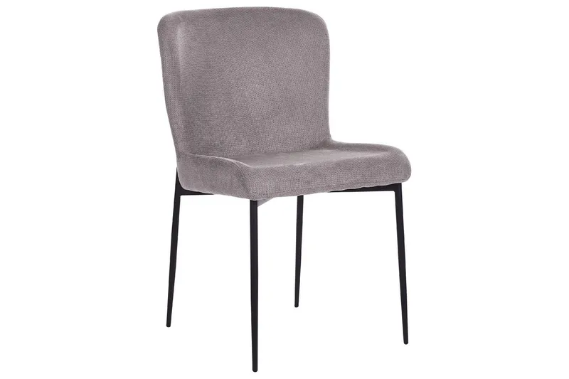 Sett med 2 spisestoler Ada - Mørk grå, svart - Møbler - Stoler - Spisestuestoler & kjøkkenstoler
