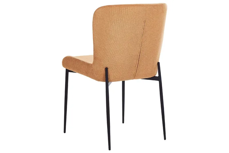 Sett med 2 spisestoler Ada - Oransje, svart - Møbler - Stoler - Spisestuestoler & kjøkkenstoler