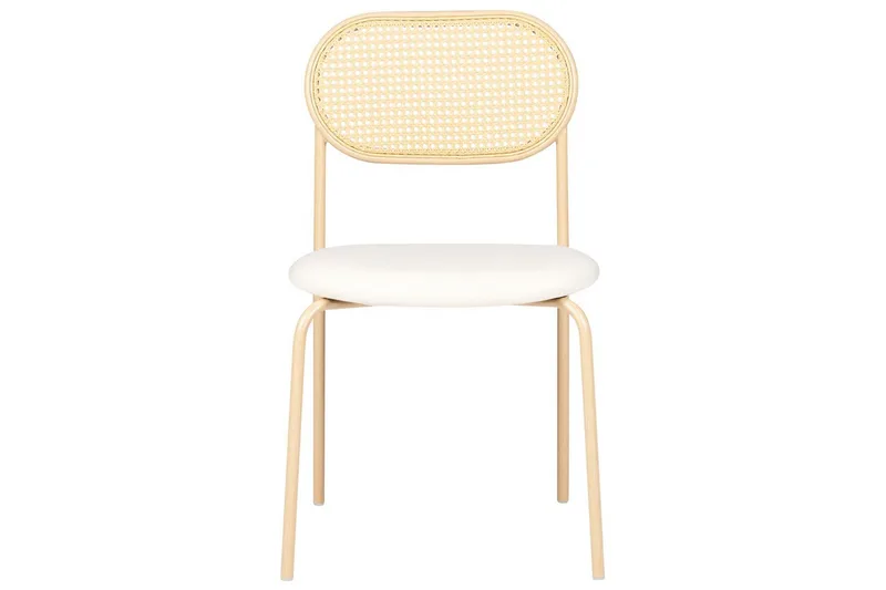 Sett med 2 spisestoler Adaver - Lyst tre, beige - Møbler - Stoler - Spisestuestoler & kjøkkenstoler