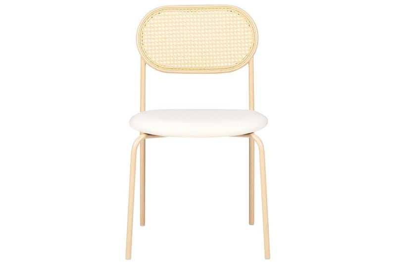 Sett med 2 spisestoler Adaver - Lyst tre, beige - Møbler - Stoler - Spisestuestoler & kjøkkenstoler