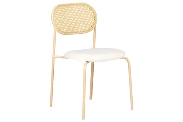 Sett med 2 spisestoler Adaver - Lyst tre, beige - Møbler - Stoler - Spisestuestoler & kjøkkenstoler