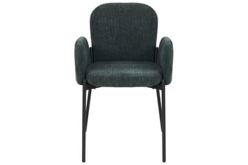 Sett med 2 spisestoler Albee - Grønn, svart - Møbler - Stoler - Spisestuestoler & kjøkkenstoler