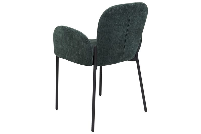 Sett med 2 spisestoler Albee - Grønn, svart - Møbler - Stoler - Spisestuestoler & kjøkkenstoler