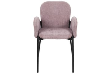 Sett med 2 spisestoler Albee - Rosa, Svart - Møbler - Stoler - Spisestuestoler & kjøkkenstoler