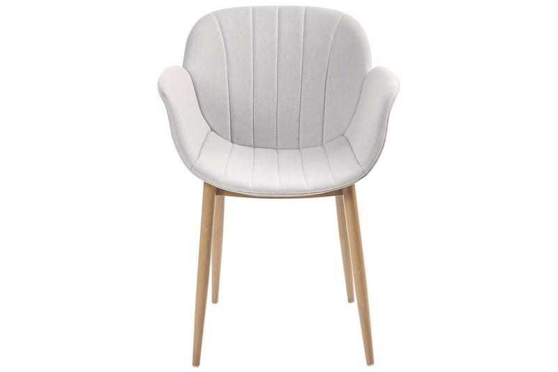 Sett med 2 spisestoler Alice - Grå, lyst tre - Møbler - Stoler - Spisestuestoler & kjøkkenstoler