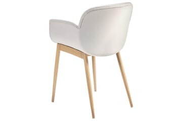 Sett med 2 spisestoler Alice - Grå, lyst tre - Møbler - Stoler - Spisestuestoler & kjøkkenstoler