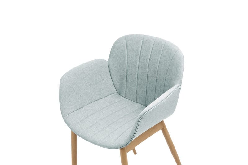 Sett med 2 spisestoler Alice - Grønt, lyst tre - Møbler - Stoler - Spisestuestoler & kjøkkenstoler