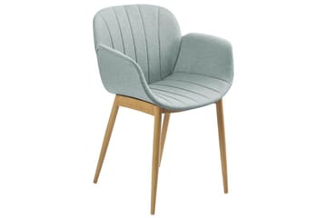 Sett med 2 spisestoler Alice - Grønt, lyst tre - Møbler - Stoler - Spisestuestoler & kjøkkenstoler