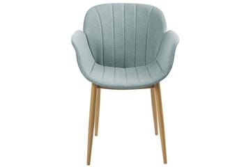 Sett med 2 spisestoler Alice - Grønt, lyst tre - Møbler - Stoler - Spisestuestoler & kjøkkenstoler