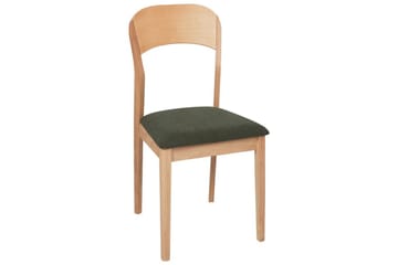 Sett med 2 spisestoler Alvin - Lyst tre, grønn - Møbler - Stoler - Spisestuestoler & kjøkkenstoler