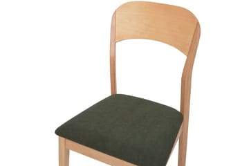 Sett med 2 spisestoler Alvin - Lyst tre, grønn - Møbler - Stoler - Spisestuestoler & kjøkkenstoler