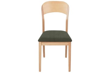 Sett med 2 spisestoler Alvin - Lyst tre, grønn - Møbler - Stoler - Spisestuestoler & kjøkkenstoler